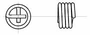 微型扭转弹簧形状表示方法